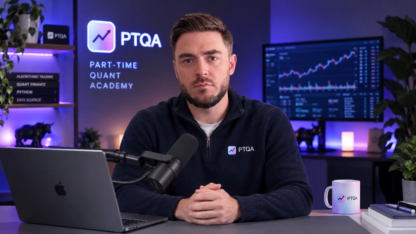 Lewis Jackson in the PTQ studio
